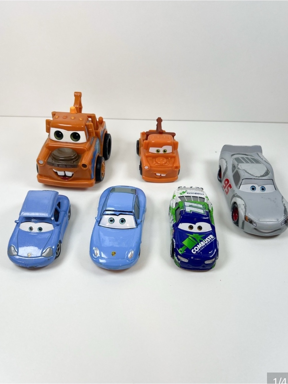 Disney Pixar Cars Diecast Vehicle Lot of 6 | Mater, Porsche & Race Cars